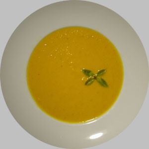Kürbis-Kokos-Suppe